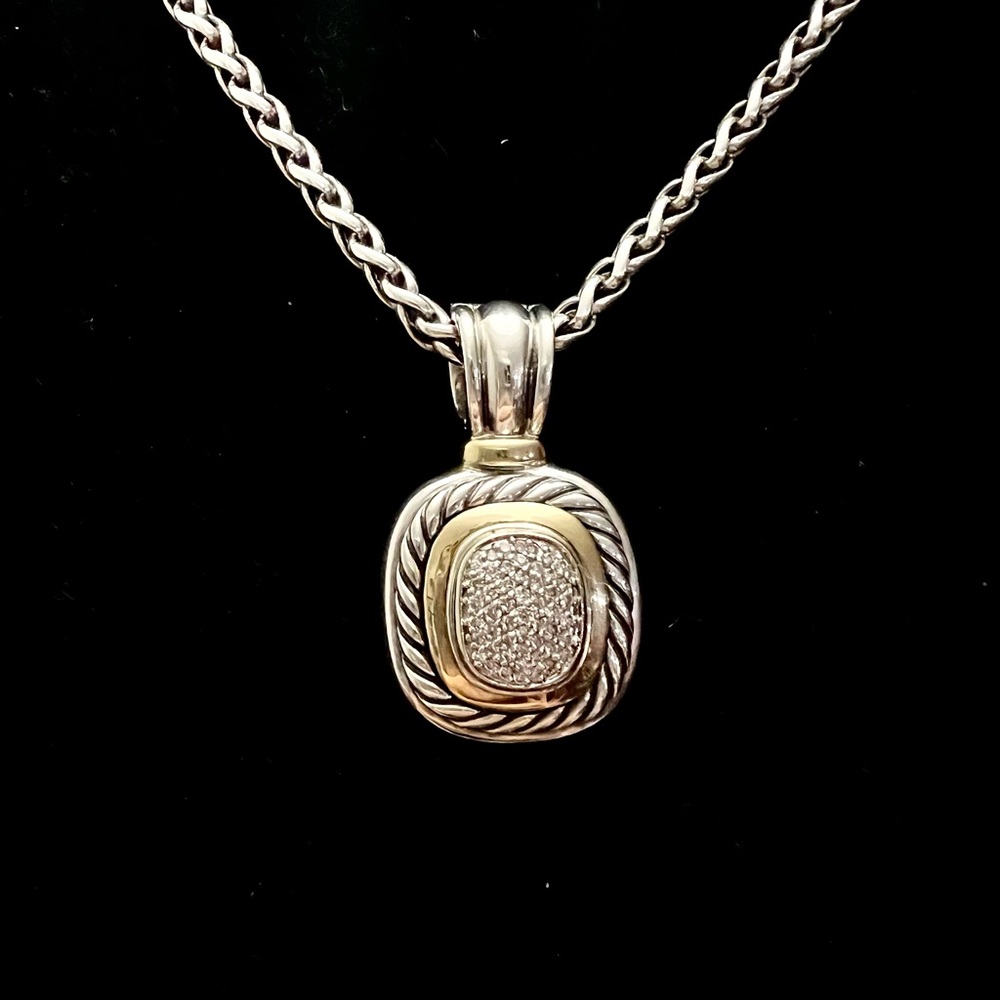 DAVID YURMAN Pave Diamond Albion Pendant / Enhancer